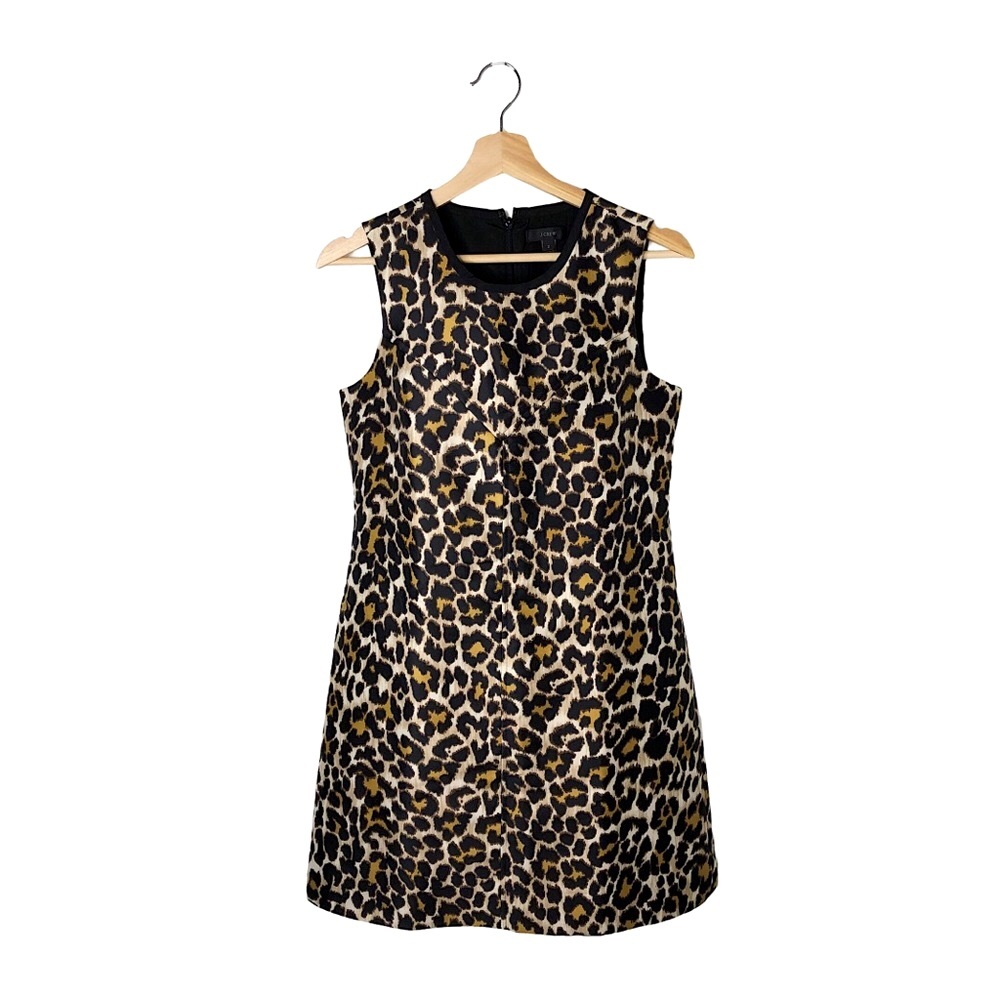 J. Crew Leopard Print Shift Dress